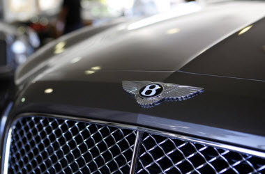Bentley logo on grey Bentley